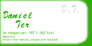 daniel ter business card